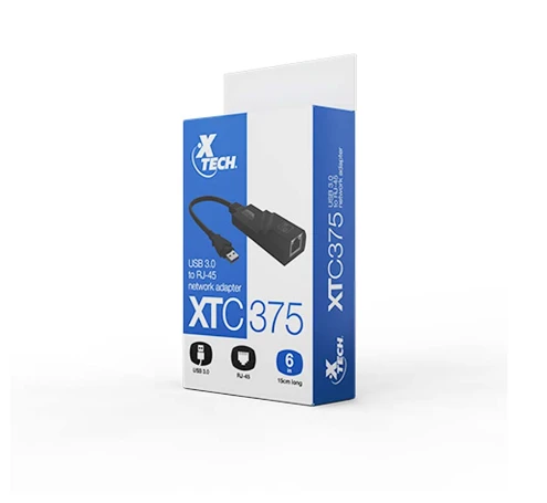 ADAPTADOR USB 3.0 TIPO A a ETHERNET XTECH XTC376 2