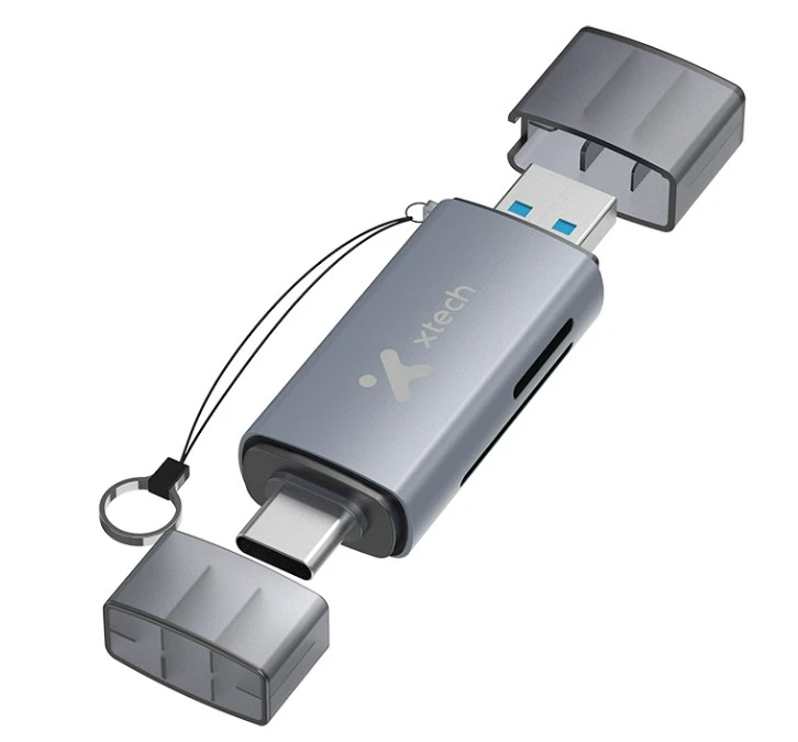 LECTOR DE MEMORIA XTECH XTC-581 USB 3.0 ENTRADA TIPO C 2