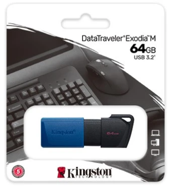 FLASH MEMORY KINGSTON DATATRAVELER EXODIA 64GB USB 3.2 3
