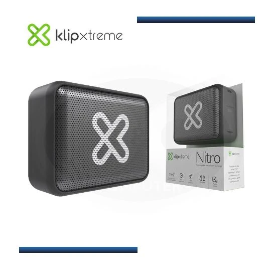 PARLANTE BLUETOTH KLIPXTREME KBS-025GR NITRO 20HRS IPX7 GRAY 3