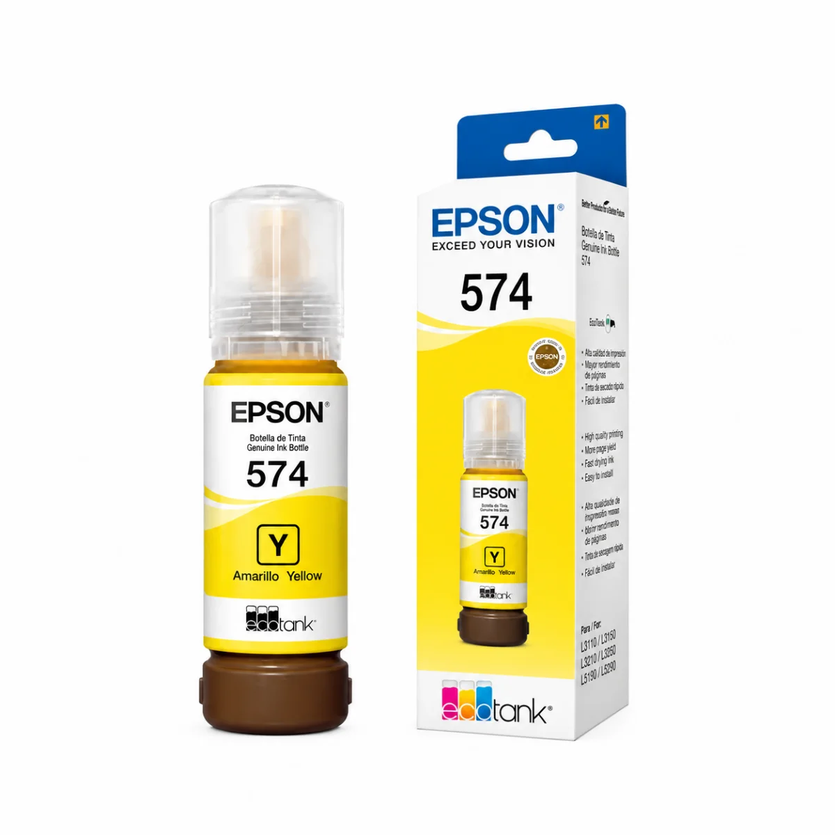 TINTA EPSON ORIGINAL 574 AMARILLO T574420-AL 70ml