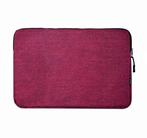 FORRO PARA LAPTOP HEDGEHOG WINE 15PLG CIERRE Y BOLSILLO COLOR VINO 3