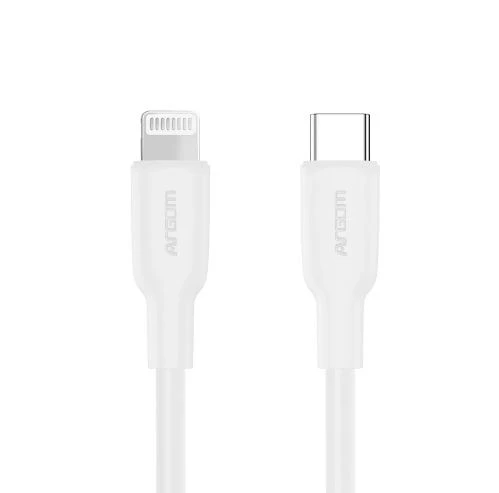 CABLE PARA IPHONE LIGHTNING ARGOM ARG-CB-0072WT USB TIPO-C BLANCO 1.8M 3