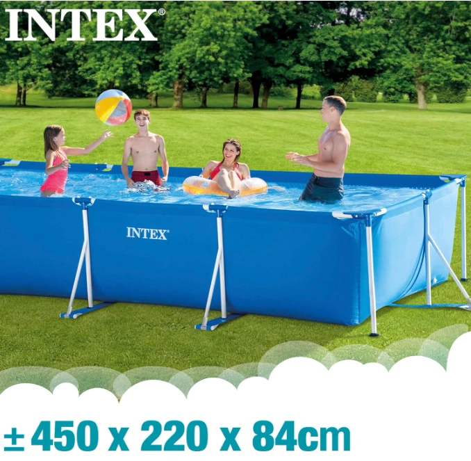 PISCINA INTEX 28273NP RECTANGULAR FRAME 7127 LITROS 450CMx220CMx89CM 4
