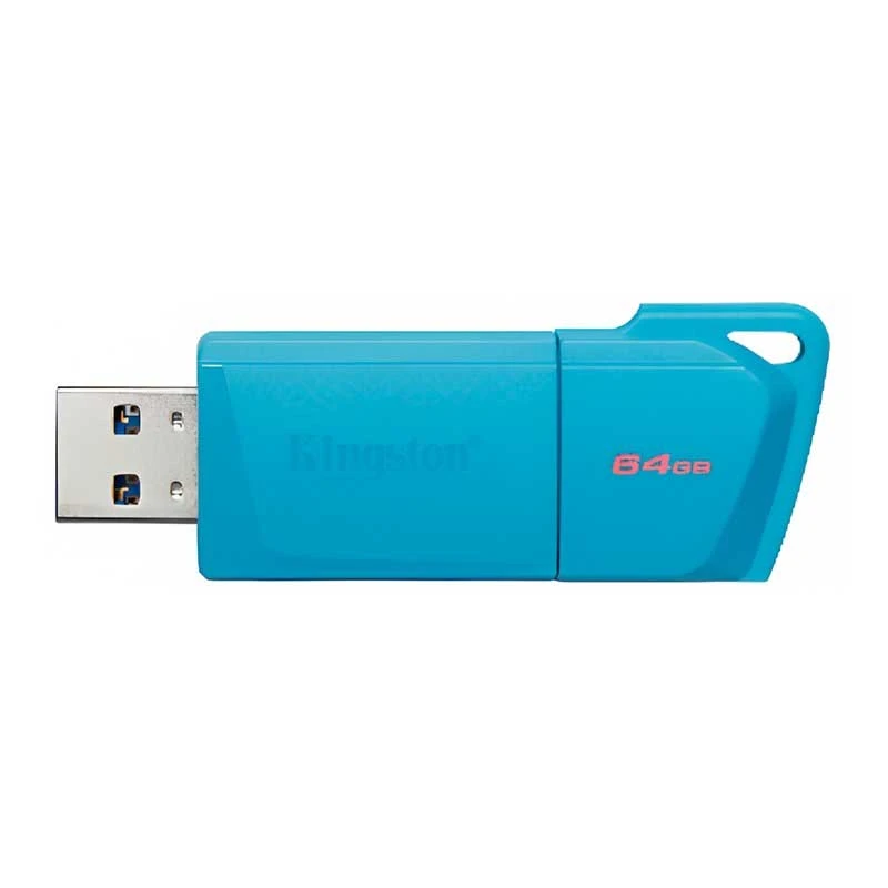 FLASH MEMORY KINGSTON EXODIA NEON TURQUEZA 64GB USB 3.2 2