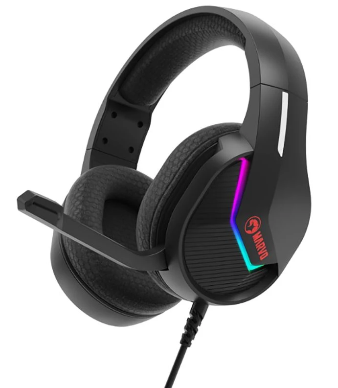 AURICULAR GAMING MARVO H8618 BK USB2.0 RGB 3