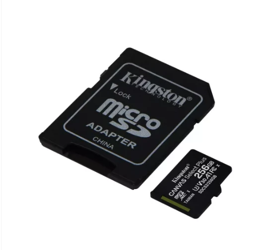 MEMORIA KINGSTON MICROSD SDHC 256GB CANVAS SELECT PLUS CON ADAPTADOR 3