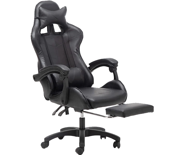 SILLA APEX/GAMER- CON REPOSAPIES MULTIFUNCION NEGRO