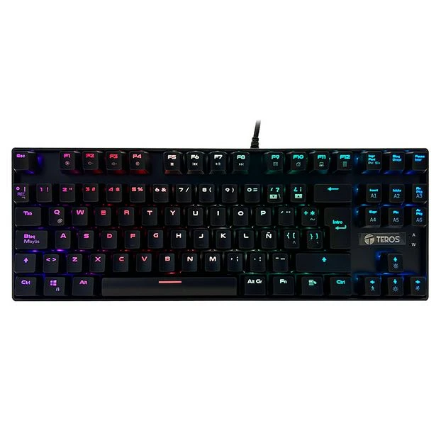 TECLADO MECANICO TEROS TE4153N GAMING RGB 1.8M OUTEMU BLUE 2