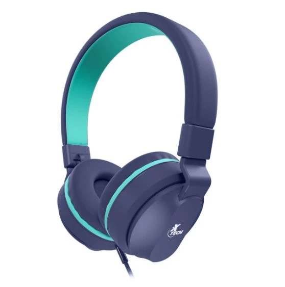 AURICULAR XTECH KIDS XTH356 AVID CONTROL VOLUMEN MICROFONO BLUE