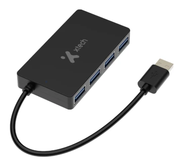 ADAPTADOR 4 PUERTOS XTECH XTC-391 USB 3.0 HUB 2