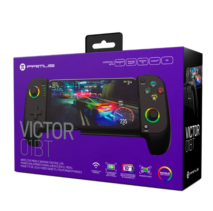 CONTROL INALAMBRICO DE VIDEO JUEGOS PRIMUS VICTOR PMC-01BT BLUETOOTH 5.0 SMARTPHONES