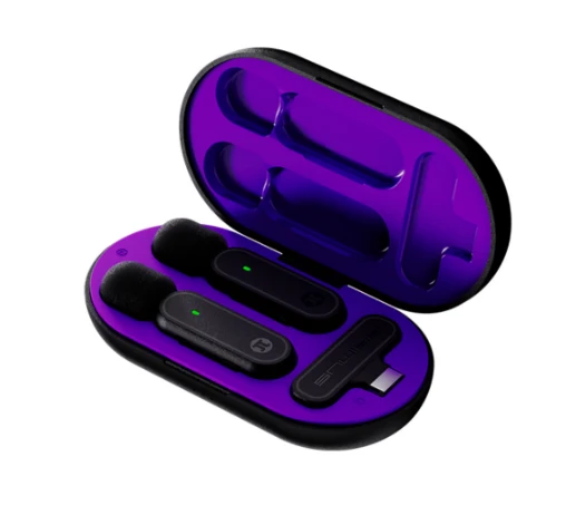 MICROFOFO INALAMBRICO PRIMUS VOX01 DUAL ESTUCHE RECARGABLE RECECTOR USB 4