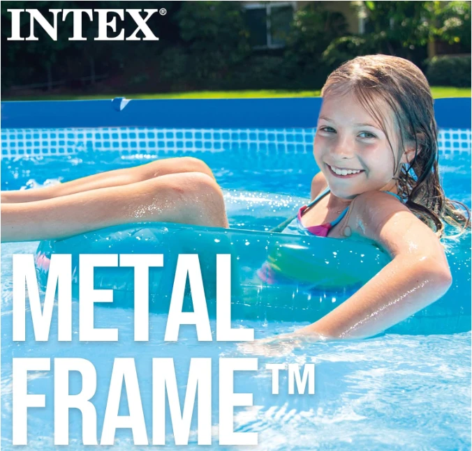 PISCINA INTEX 28273NP RECTANGULAR FRAME 7127 LITROS 450CMx220CMx89CM 5
