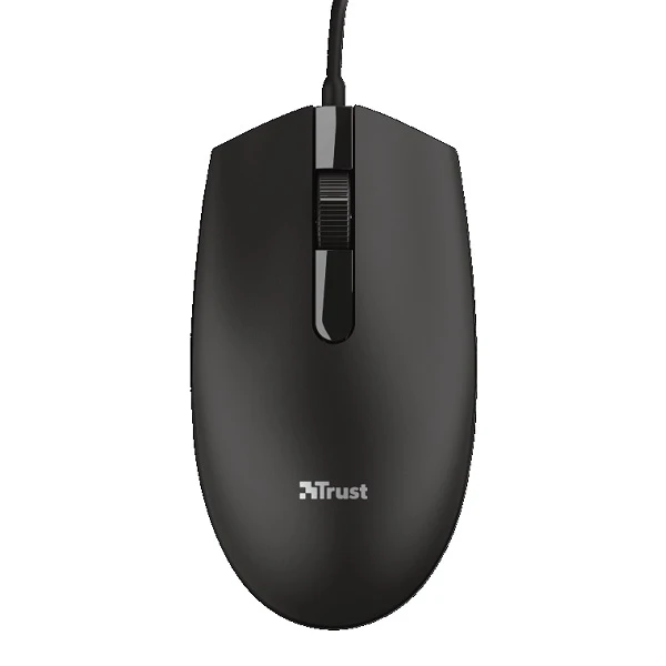 MOUSE USB TRUST BASI PARA USUARIOS DIESTROS Y ZURDOS 1200 DPI 2