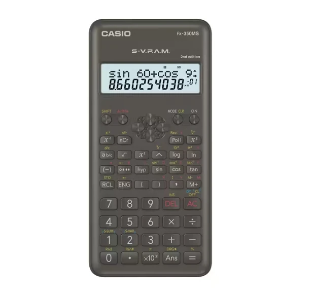 CALCULADORA CASIO CIENTIFICA FX-350MS-240 FUNCIONES GEN II PILA LR44