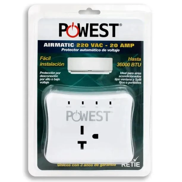 PROTECTOR DE VOLTAJE POWEST AIRMATIC 220V - 20A