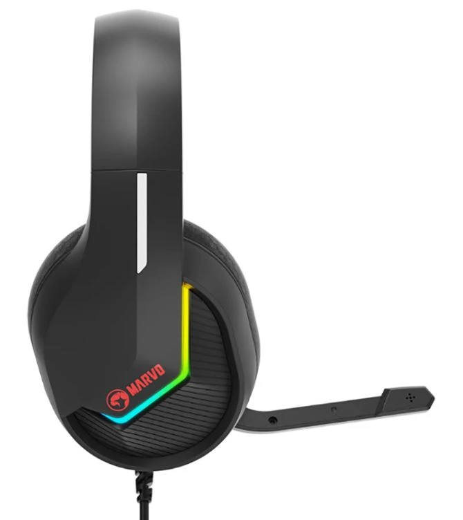 AURICULAR GAMING MARVO H8618 BK USB2.0 RGB 2