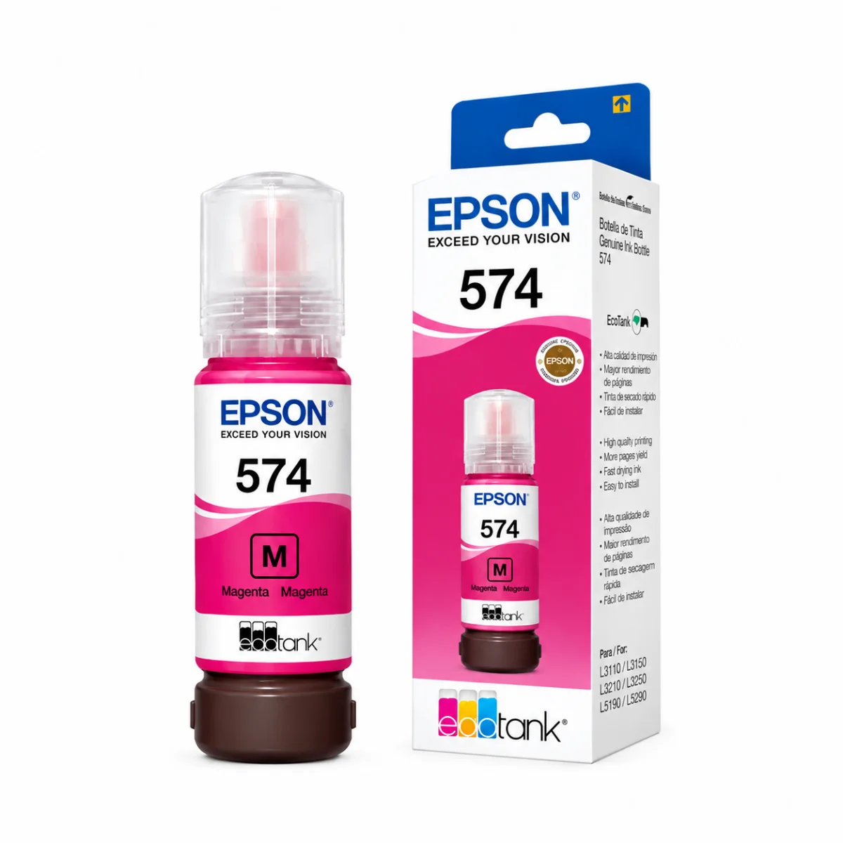 TINTA EPSON ORIGINAL 574 MAGENTA T574320-AL 70ml