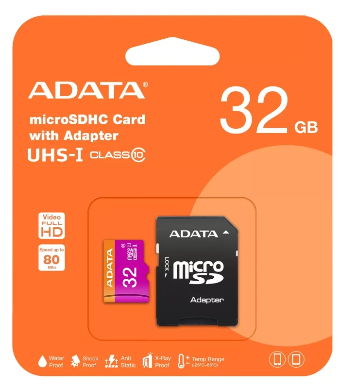 MEMORIA ADATA 32GB MICROSDXC UHS-I CLASS 10 CON ADAPTADOR