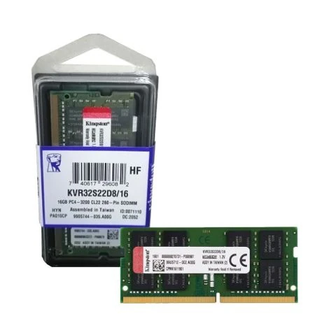 MEMORIA RAM PARA LAPTOP SO-DIMM KINGSTON 8GB PC4-3200 CL22 260