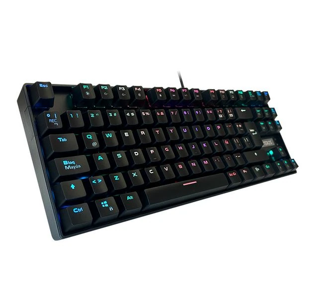 TECLADO MECANICO TEROS TE4153N GAMING RGB 1.8M OUTEMU BLUE
