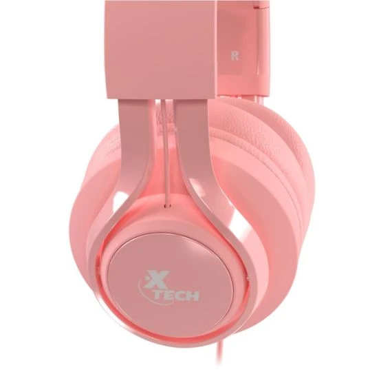 AURICULAR XTECH KIDS XTH356 AVID CONTROL VOLUMEN MICROFONO PINK 3