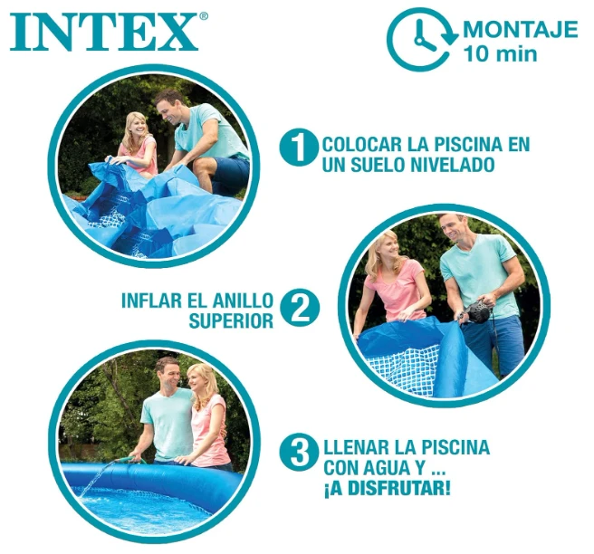 PISCINA INTEX 28120NP CIRCULAR INFLABLE EASY SET 3853 LITROS 305CMx75CM 3