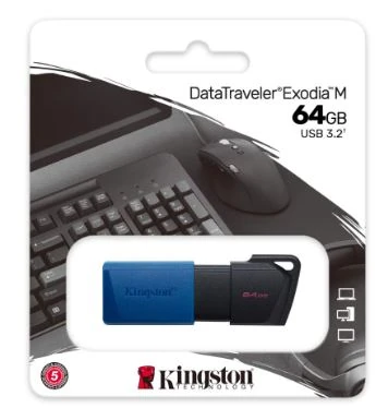 FLASH MEMORY KINGSTON DATATRAVELER EXODIA 64GB USB 3.2