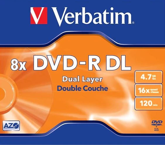 DISCO VERBATIN DVD-R 4.7GB 16X 120MIN - 95093