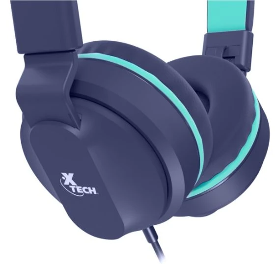 AURICULAR XTECH KIDS XTH356 AVID CONTROL VOLUMEN MICROFONO BLUE 2