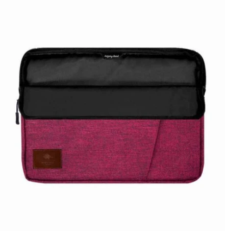 FORRO PARA LAPTOP HEDGEHOG WINE 15PLG CIERRE Y BOLSILLO COLOR VINO 2