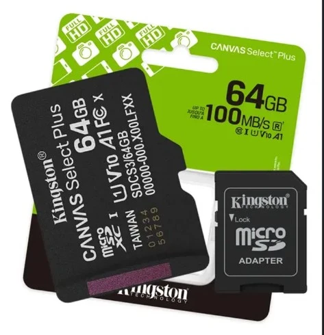 KINGSTON TARJETA SD-MICRO SD 64GB 100MB/S 2
