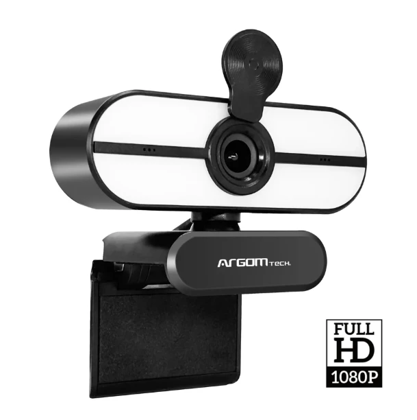 CAMARA WEB ARGOM FHD 1080P 3 LED COLOR MODELS DOBLE MICROFONO 2