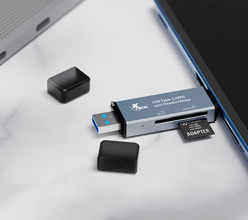 LECTOR DE MEMORIA XTECH XTC580 USB 3.0 ENTRADA TIPO A y C 4