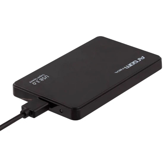 ENCLOSURE ARGOM A00423 2.5 SATA USB 3.0 NEGRO HDD-SSD