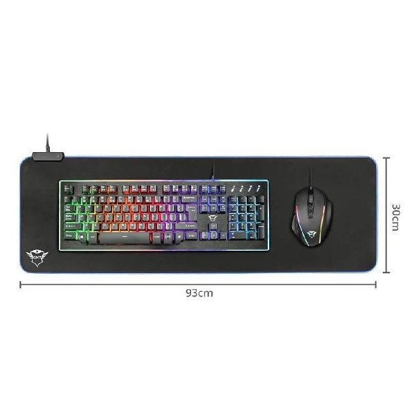 MOUSE PAD TRUST GAMING GTX 764 RGB SUPERFICIE XXL (93 X 30 CM) 3