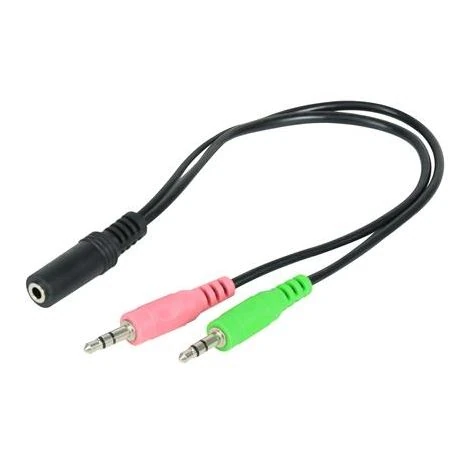 ADAPTADOR AMERICAN XTREME CA-DIV35-2 3.5MM HEMBRA A 2 MACHO 3.5 CABLE