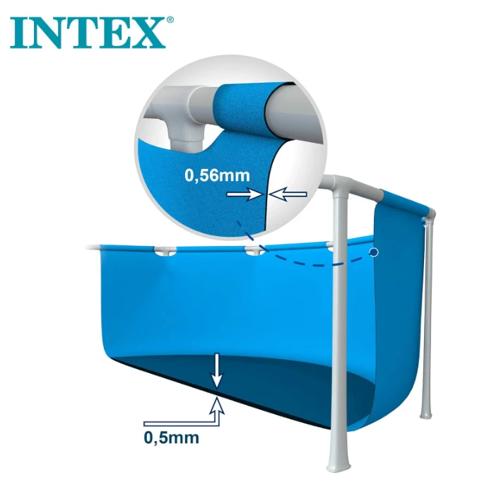 PISCINA INTEX 28273NP RECTANGULAR FRAME 7127 LITROS 450CMx220CMx89CM 3