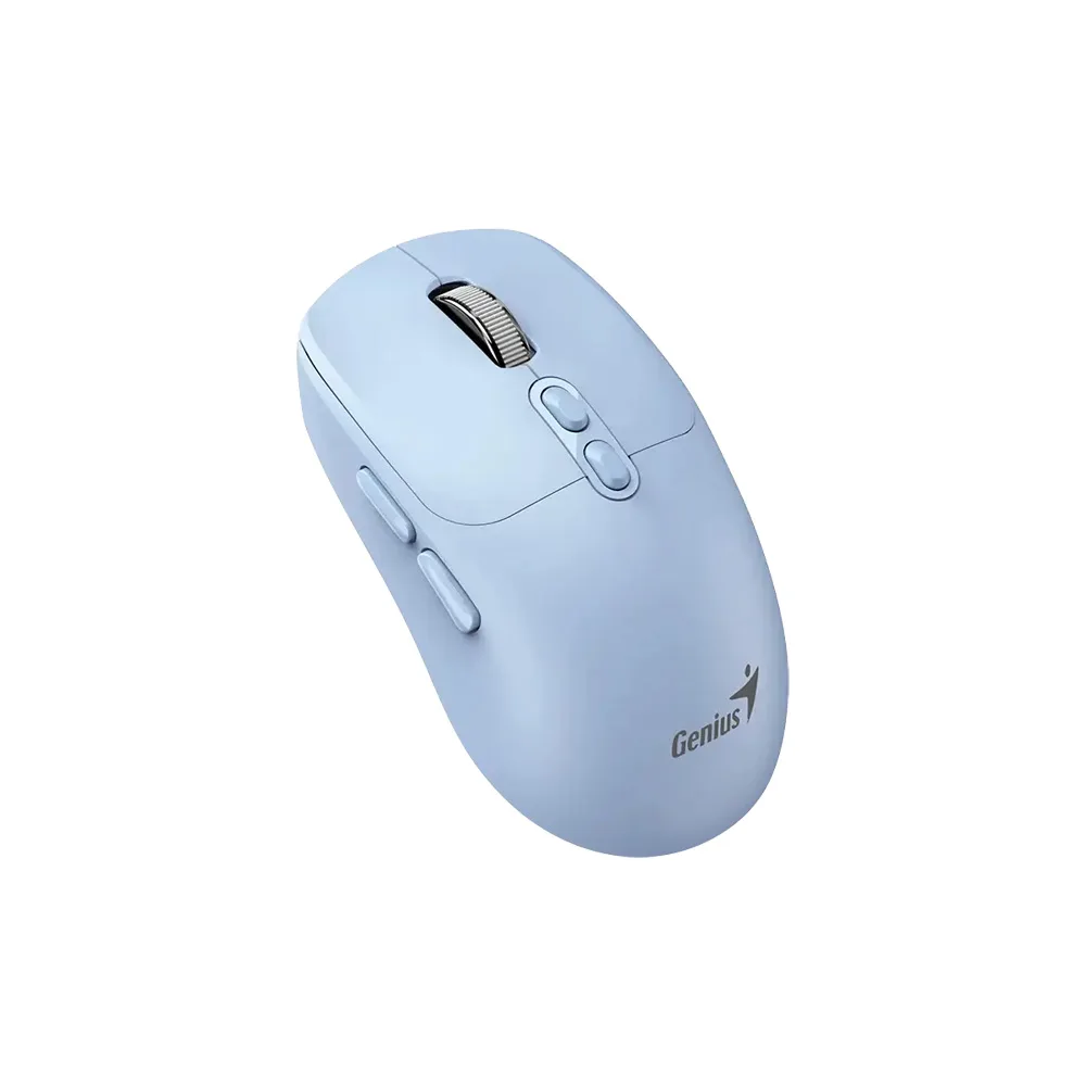 MOUSE GENIUS/NX-8080S WIRELESS Y BT AZUL/AI COPILOT /7 BOTONES /1600 DPI /PILA AA /WIN MAC CHROM 2