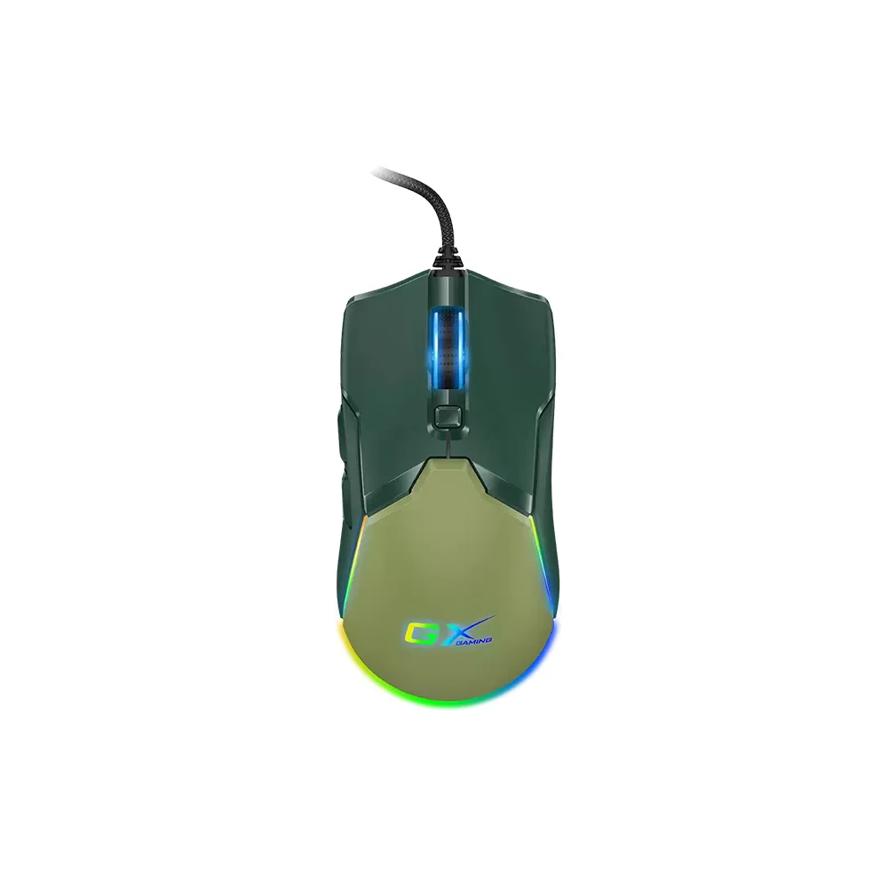 MOUSE GENIUS/GAMING SCORPION M700 ARMY GREEN RGB /6 BOTONES / DPI 800 A 7200 2