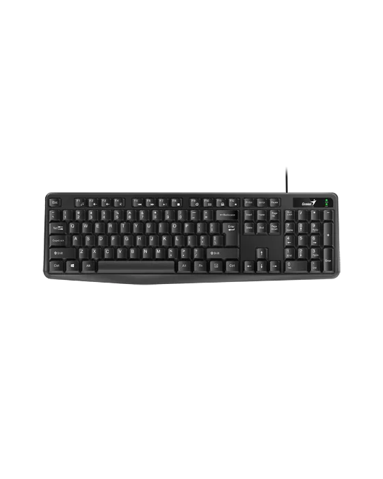 TECLADO GENIUS KB-117 NEGRO/USB/RESITENTE DERRAMES