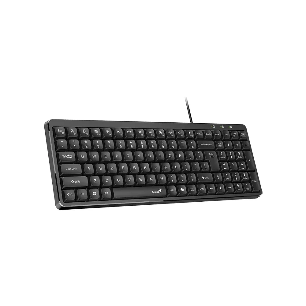 TECLADO /GENIUS LUXEMATE 120 /NEGRO /USB /COMPACTO /WIN 11 /MAC OS X 10.8 2