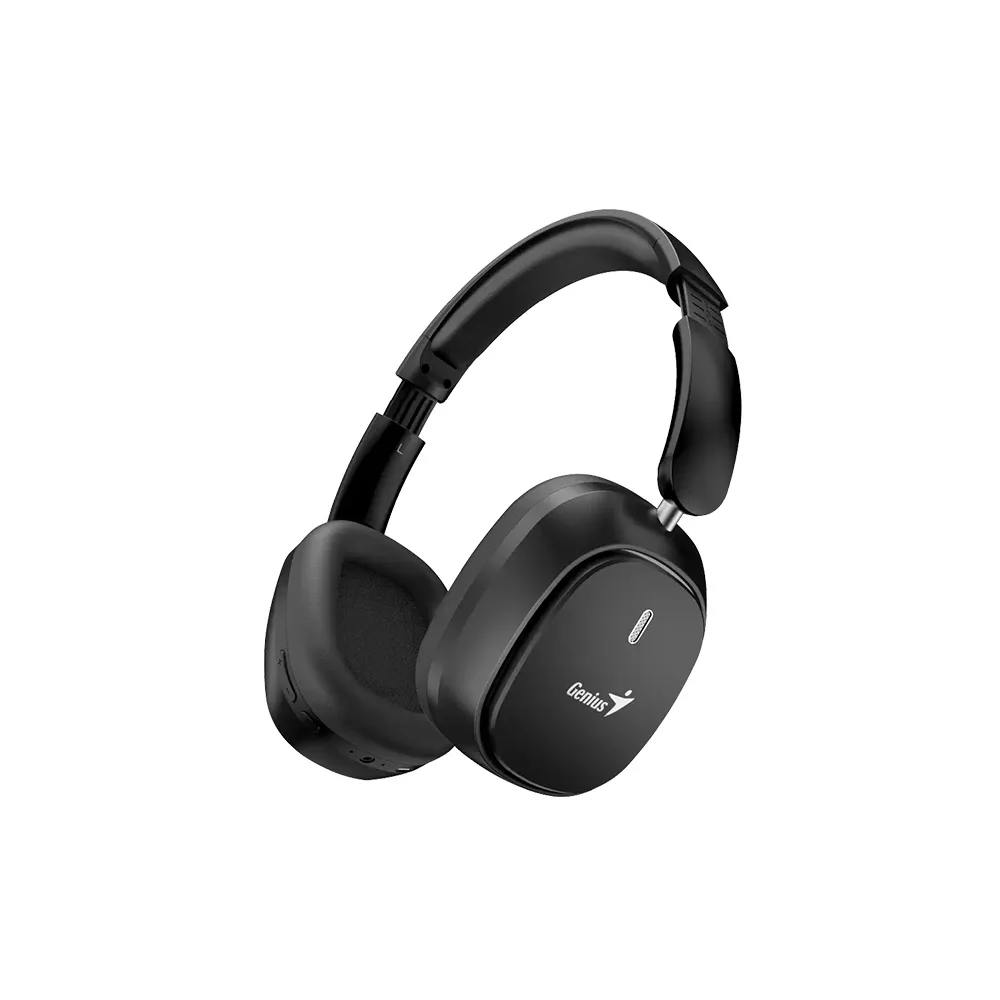 HEADSETS GENIUS/WIRELESS HS-820BT COLOR NEGRO /PLEGABLE /BT5.4 /CON MIC /TIPO-C /RECARGABLE