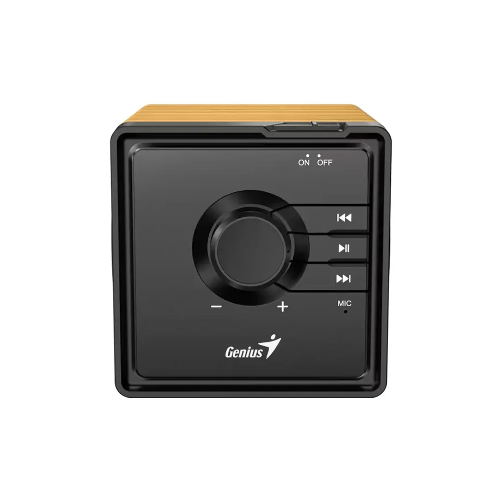 PARLANTE GENIUS/SP-916BT PORTABLE /POTENCIA 6W RMS /BLUETOOTH 5.3 /COLOR MADERA