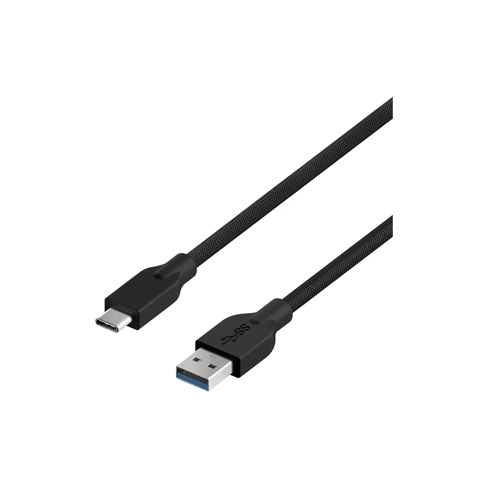 CABLE GENIUS ACC-A2CC TIPO USB A - C / CARGA RAPIDA / NYLON TRENZADO / USB 3.0 A 4.8GBPS / 1.5M 2