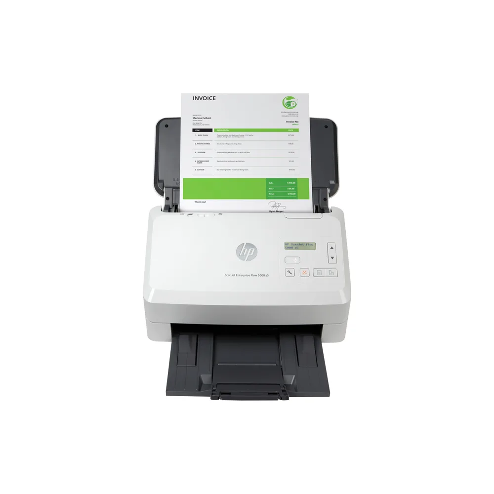 ESCANER HP SCANJET ENTERPRISE FLOW 5000 S5 ALIMENTADOR DE HOJAS DUPLEX 65PPM/130IPM 7500 POR DIA