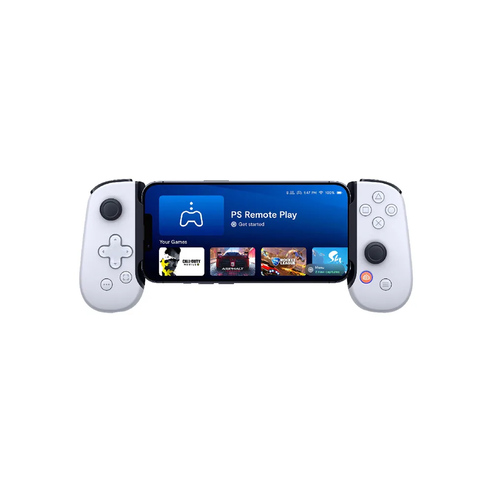 CONTROL SONY PARA CELULAR PUERTO LIGHTNING IPHONE BACKBONE ONE PLAY STATION EDITION BLANCO 3