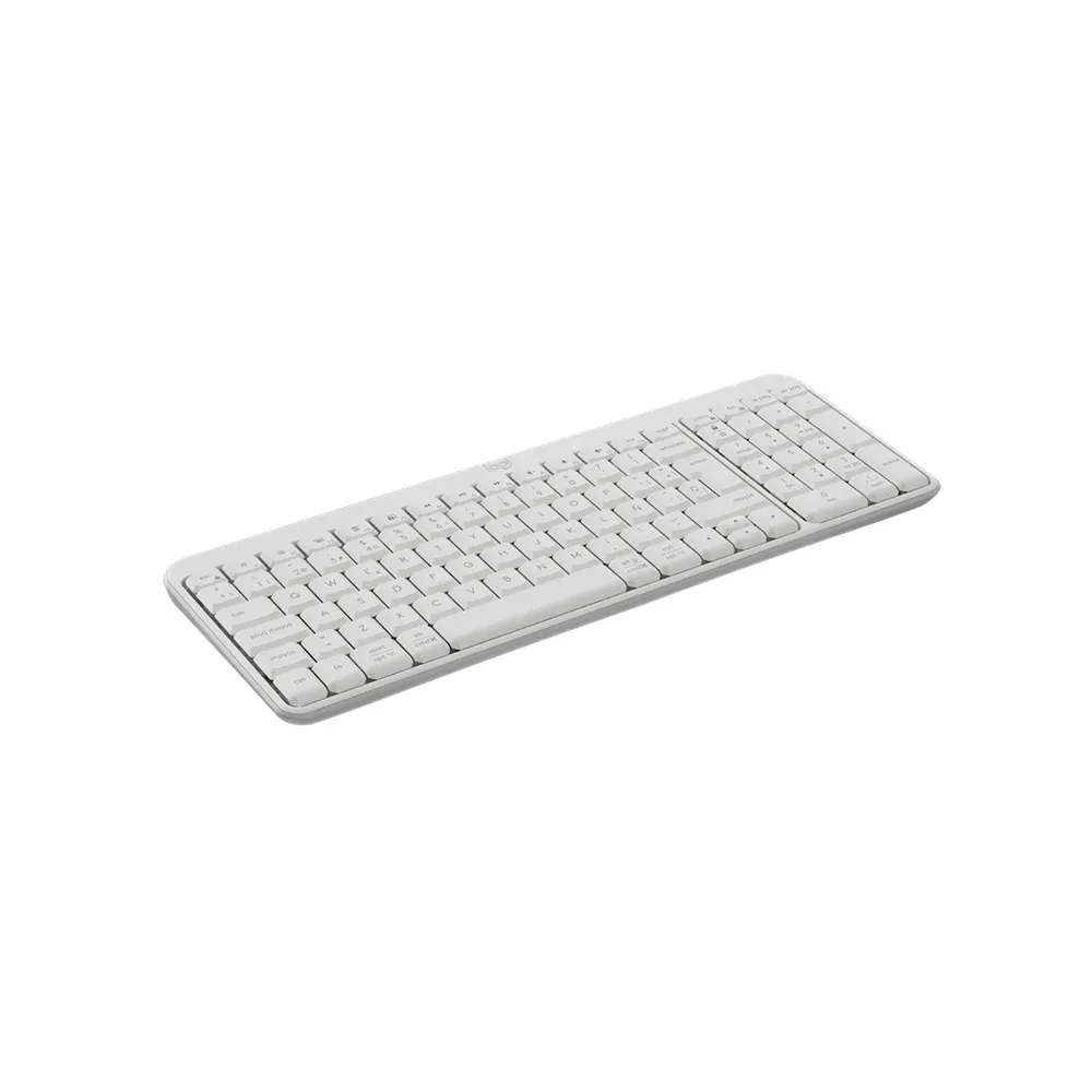 TECLADO LOGITECH/K250/COMPACTO/BLUETOOTH/WIRELESS/INCLY.NUM-PAD/AJUSTABLE 7GRADOS/OFF WHITE