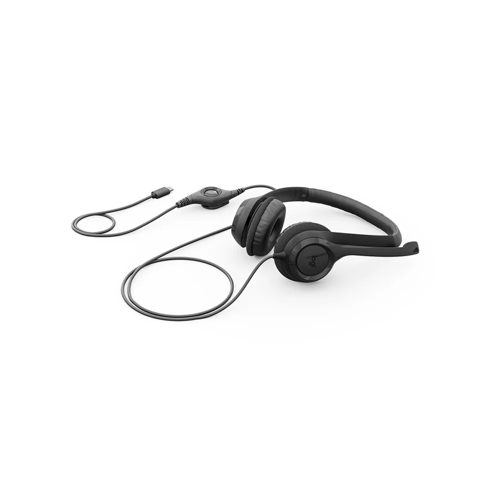 HEADSETS LOGITECH/H390/USB-C/MIC. CANCEL. RUIDO/CABLE 1.9M/100KHZ/MIDNIGHT BLACK 2